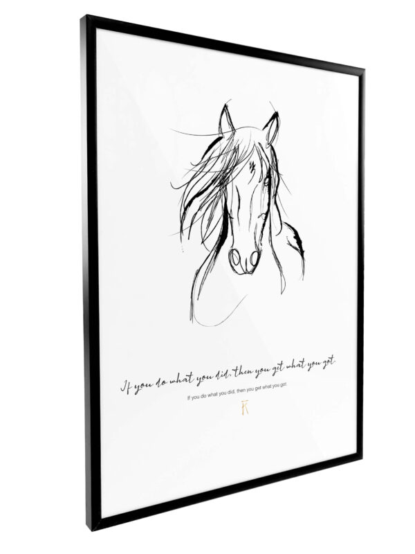 poster-paard-quote-tekening-do-did-in-lijst