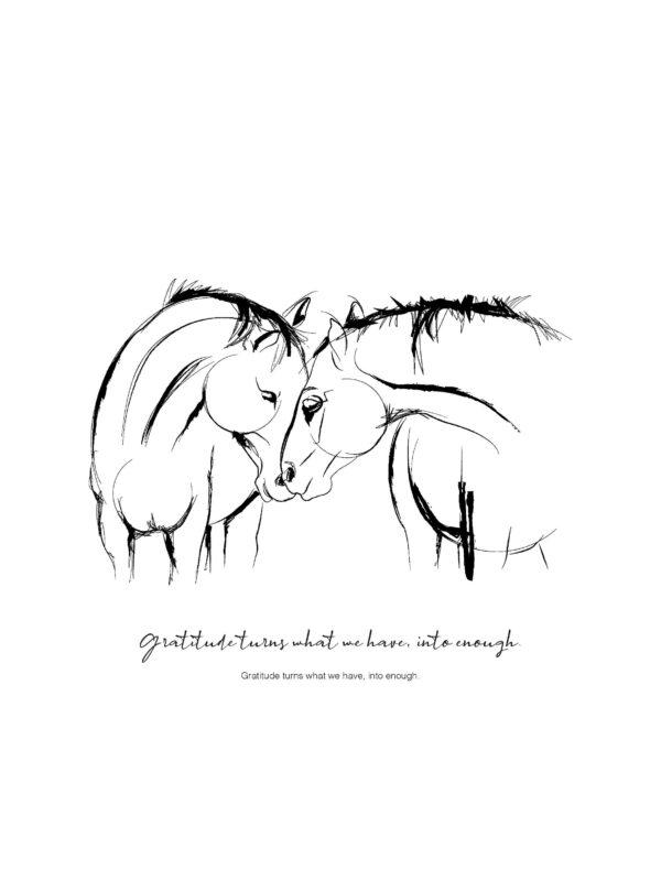 vggo-paard-tekening-poster-gratitude